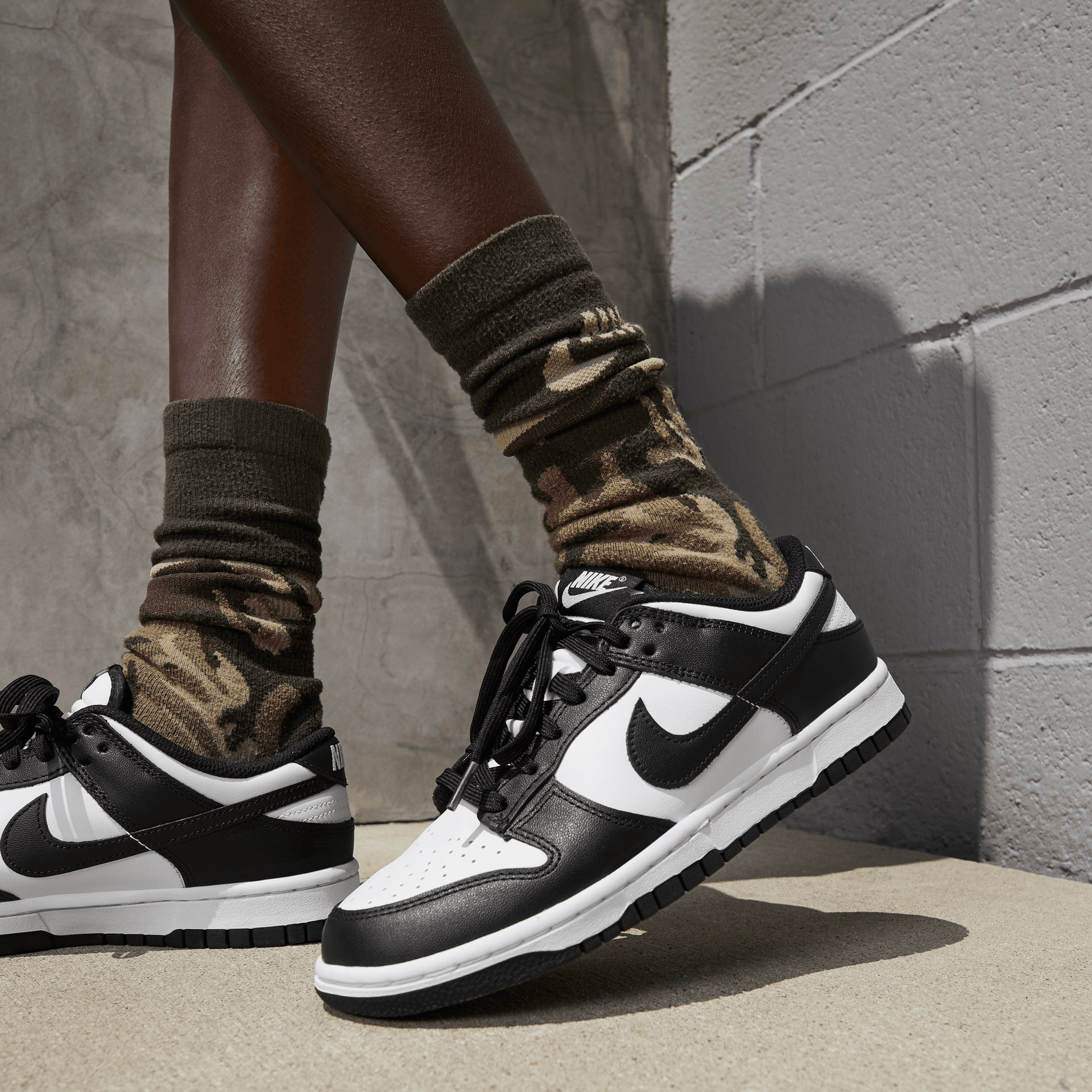 Women's Nike Dunk Low "White Black Panda"