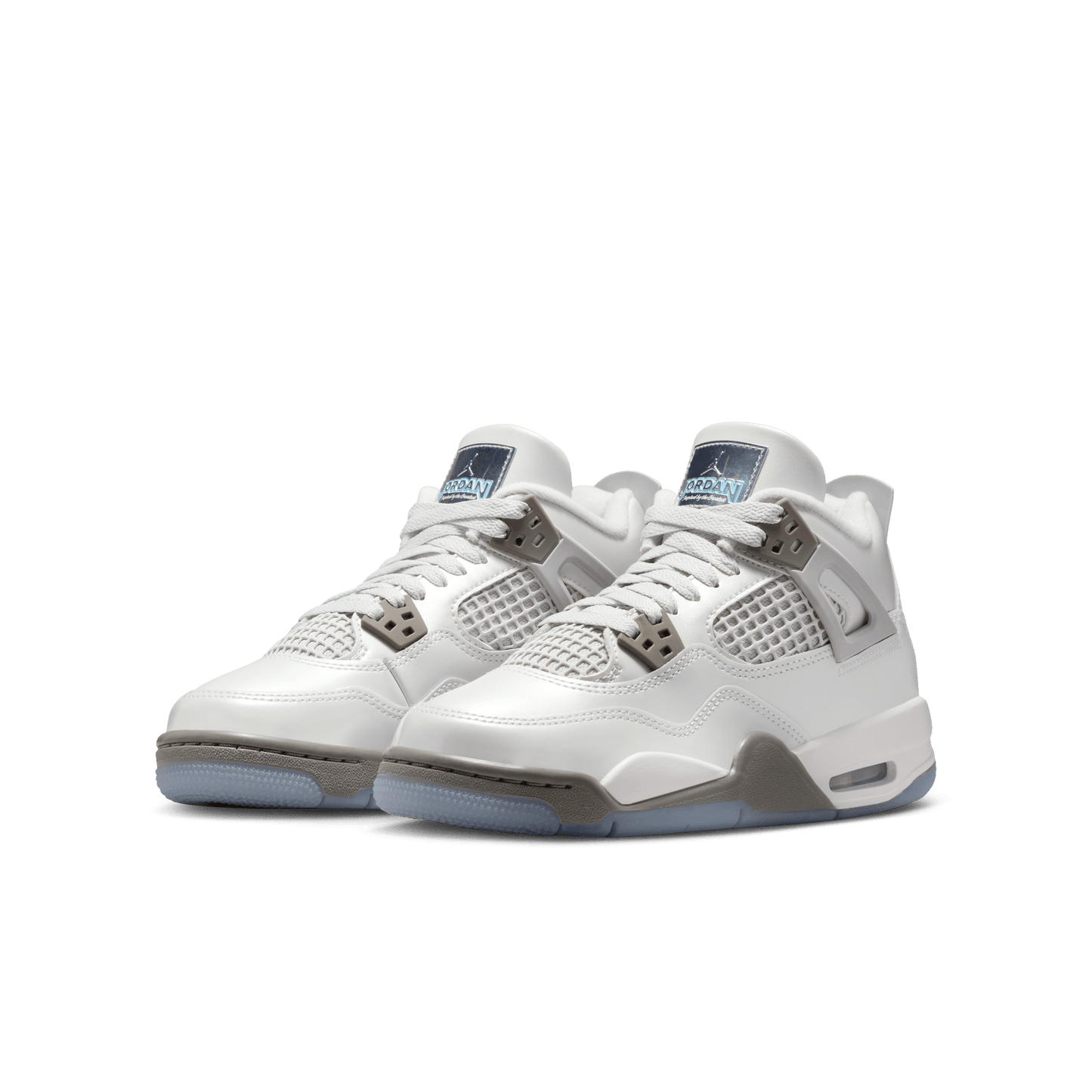 Big Kids' Air Jordan 4 Retro "Blue Chill"