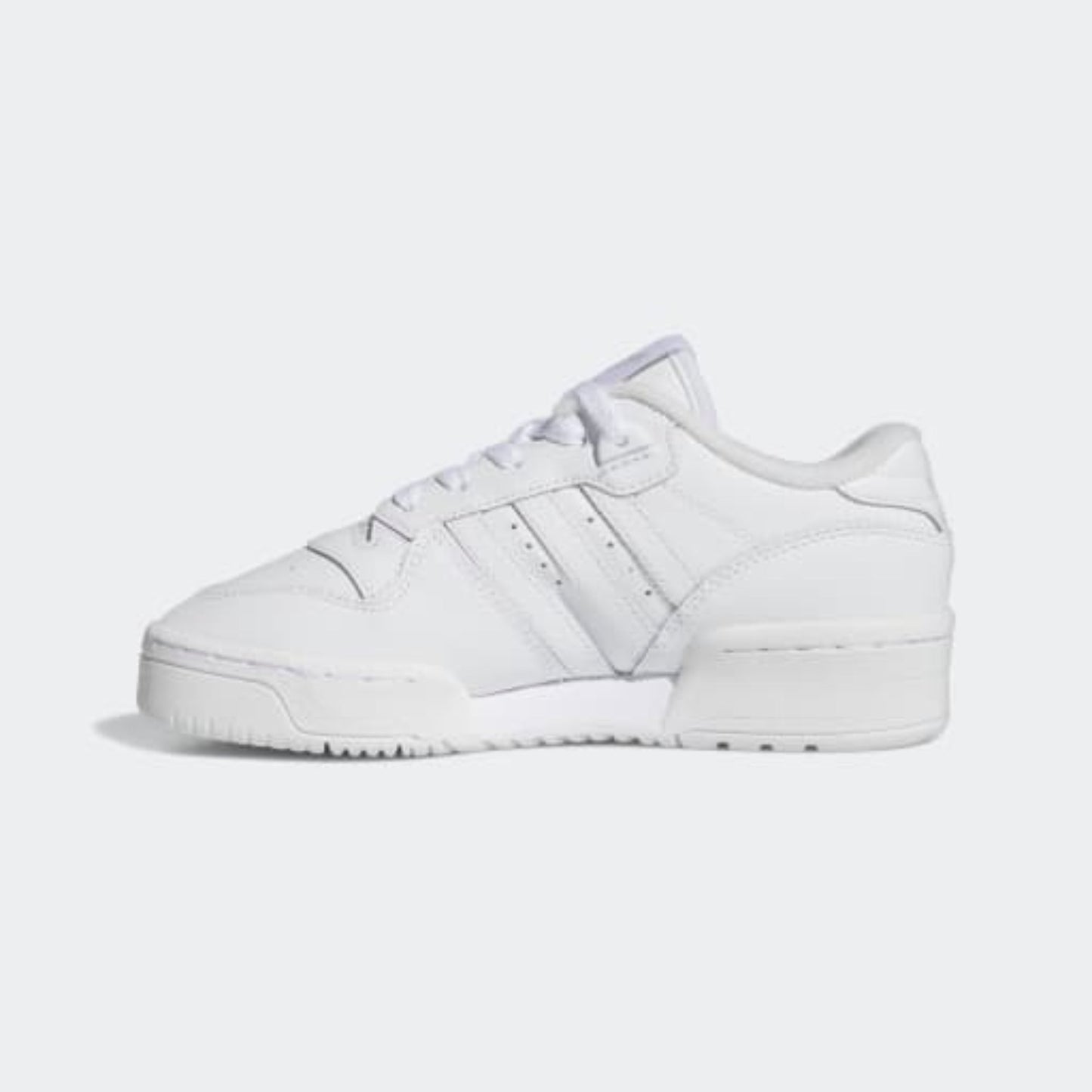 Big Kids' Adidas Rivalry Low "Cloud White Grey"